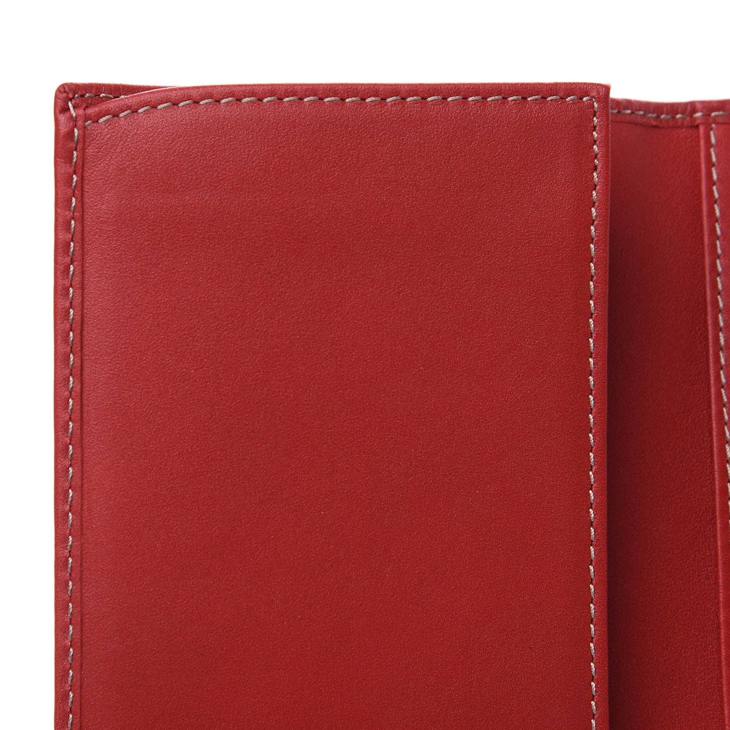 Guccissima Heart Lock Continental Wallet Red