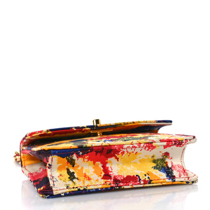 Chanel Satin Printed Watercolor Micro Flap Multicolor 3 of 8