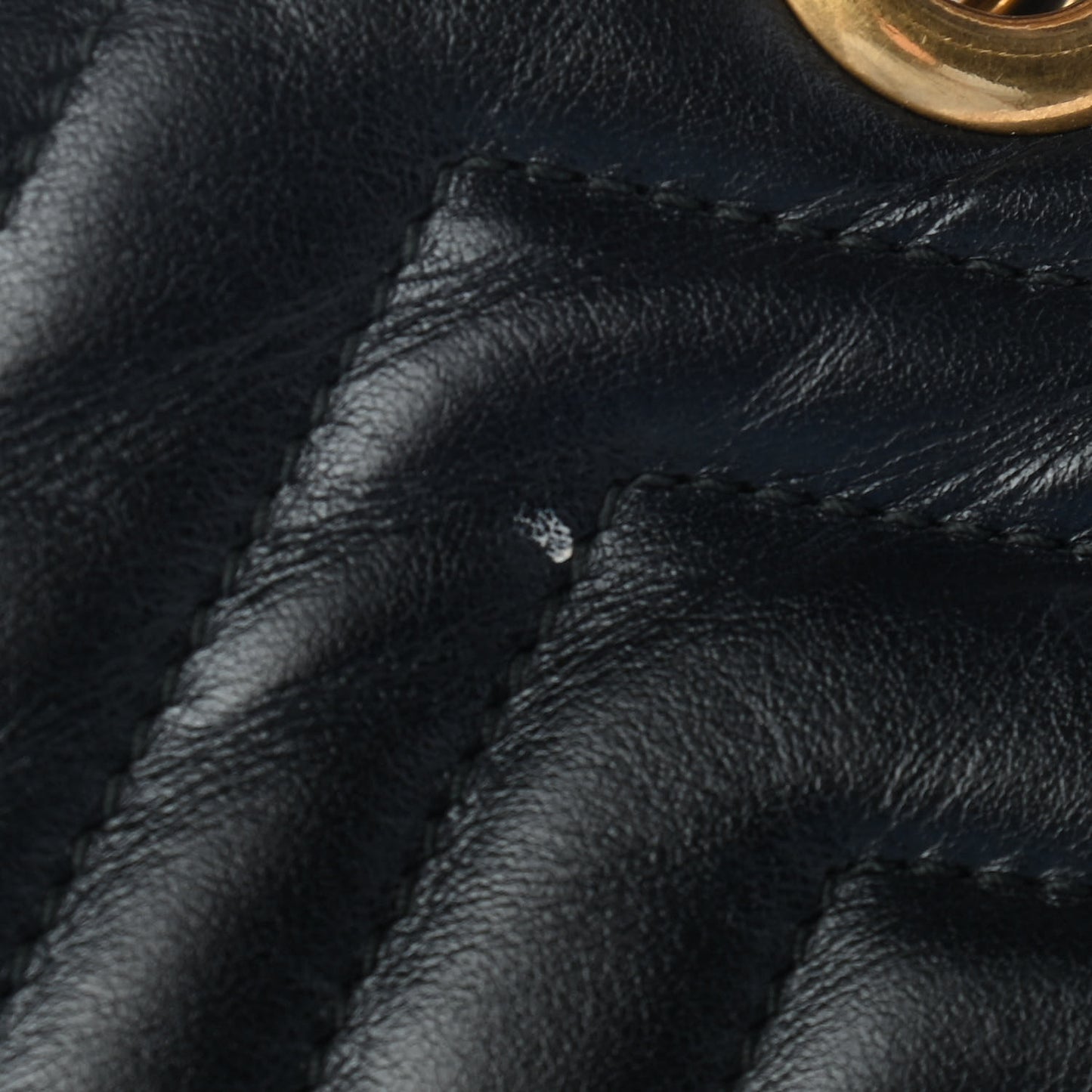 Calfskin Matelasse Small GG Marmont Shoulder Bag Black