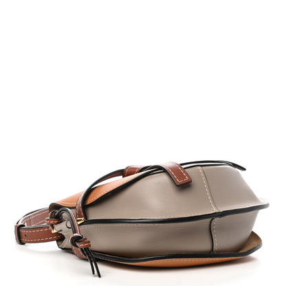 Loewe Calfskin Small Gate Crossbody Bag Amber Light Grey Rust 4 of 10
