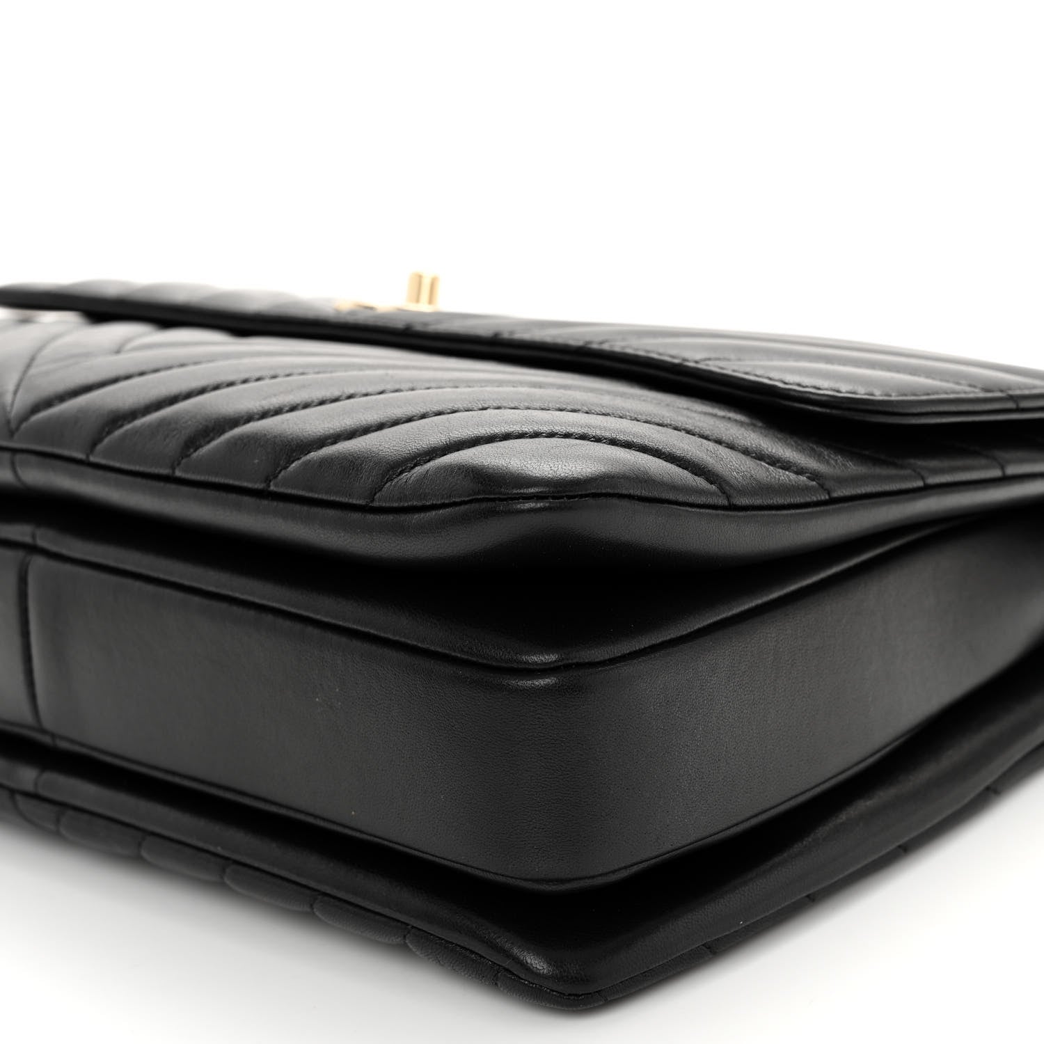 Chanel Lambskin Chevron Quilted Medium Trendy CC Dual Handle Flap Bag Black 12 of 13