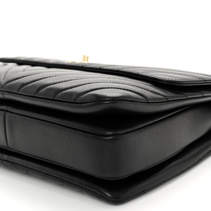 Chanel Lambskin Chevron Quilted Medium Trendy CC Dual Handle Flap Bag Black 12 of 13