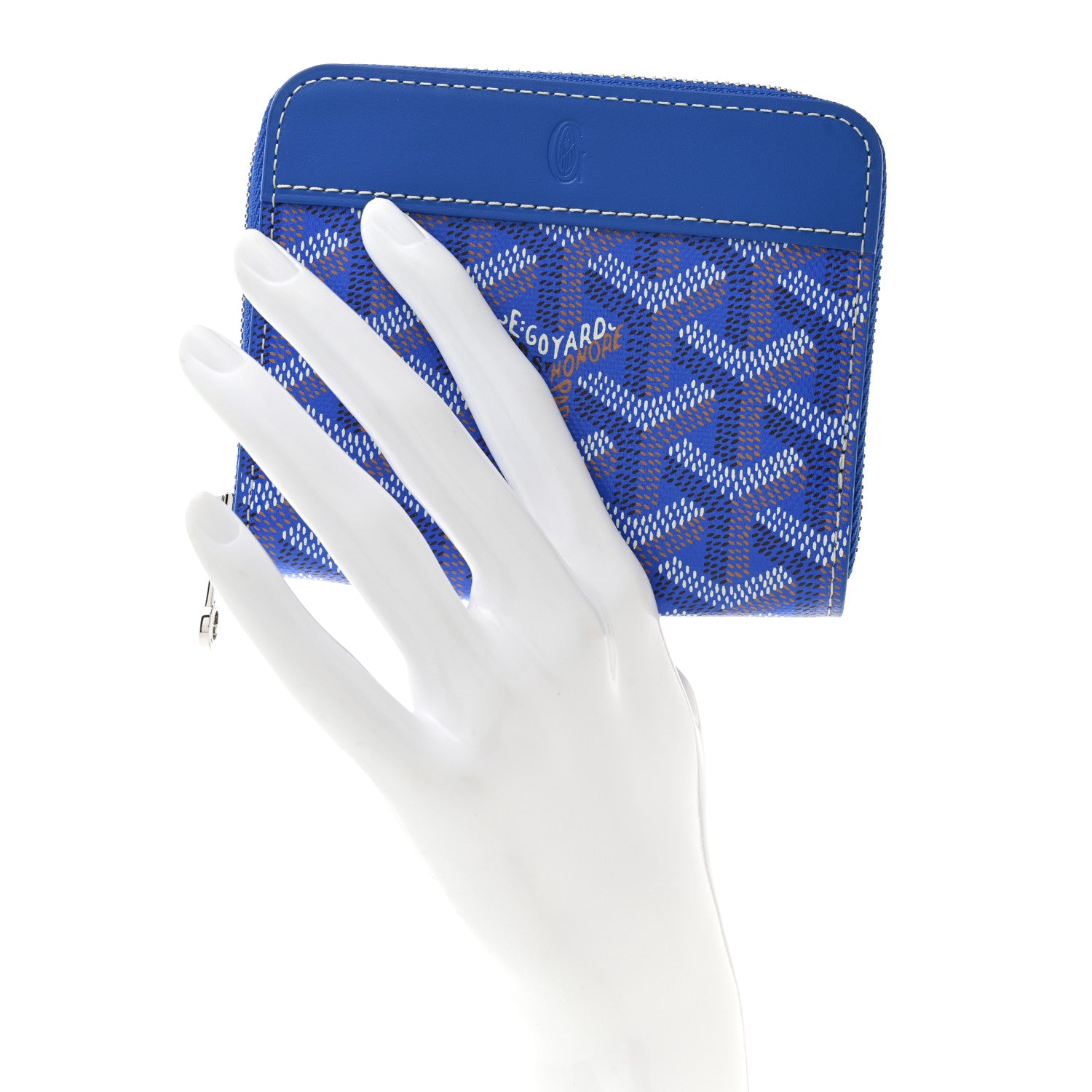 Goyard Goyardine Matignon PM Wallet Blue 2 of 7