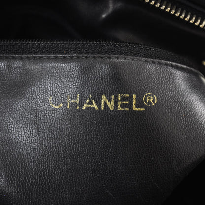 Chanel Lambskin Quilted Shopper Tote Black GHW 7 of 9