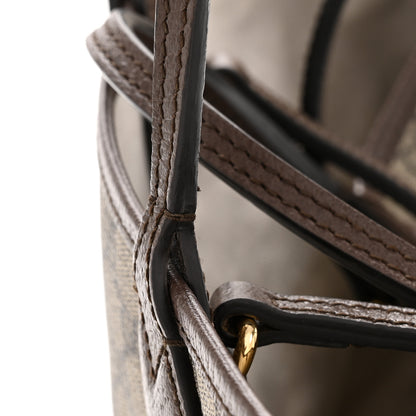 Gucci GG Supreme Monogram Textured Calfskin Medium Ophidia Shoulder Tote Bag Beige Ebony New Acero 12 of 13