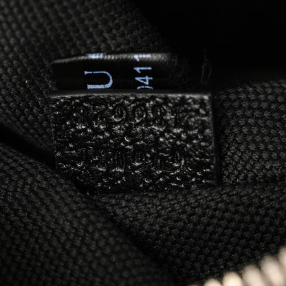 Gucci Monogram Jumbo GG Textured Dollar Calfskin Web Belt Bag Black 13 of 18