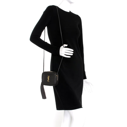 Saint Laurent Nappa Monogram Blogger Bag Coal 2 of 8