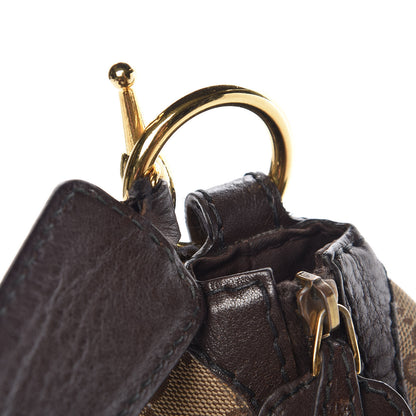 Gucci Monogram Medium Jockey Hobo Dark Brown 10 of 12