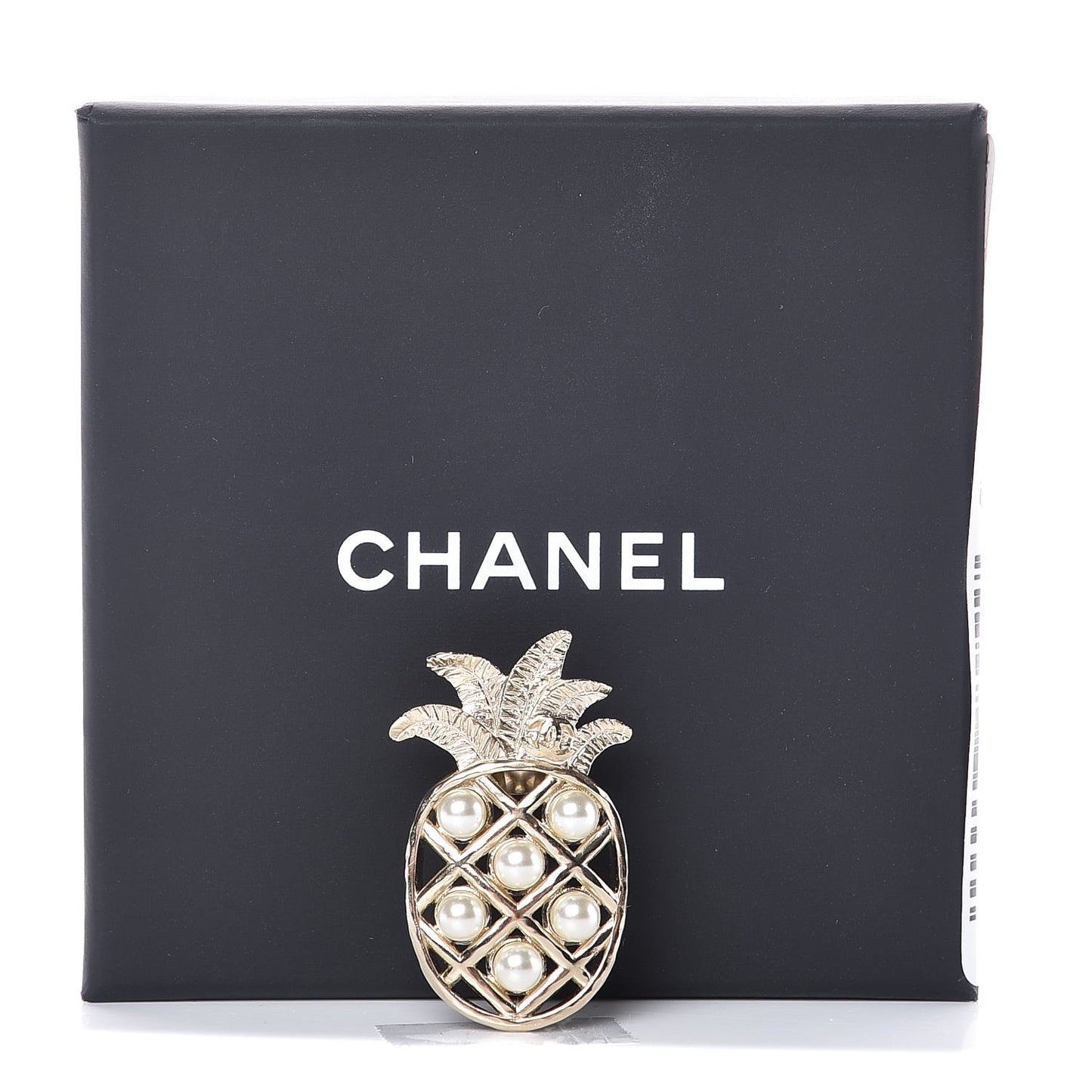 Pearl Pineapple Brooch Gold