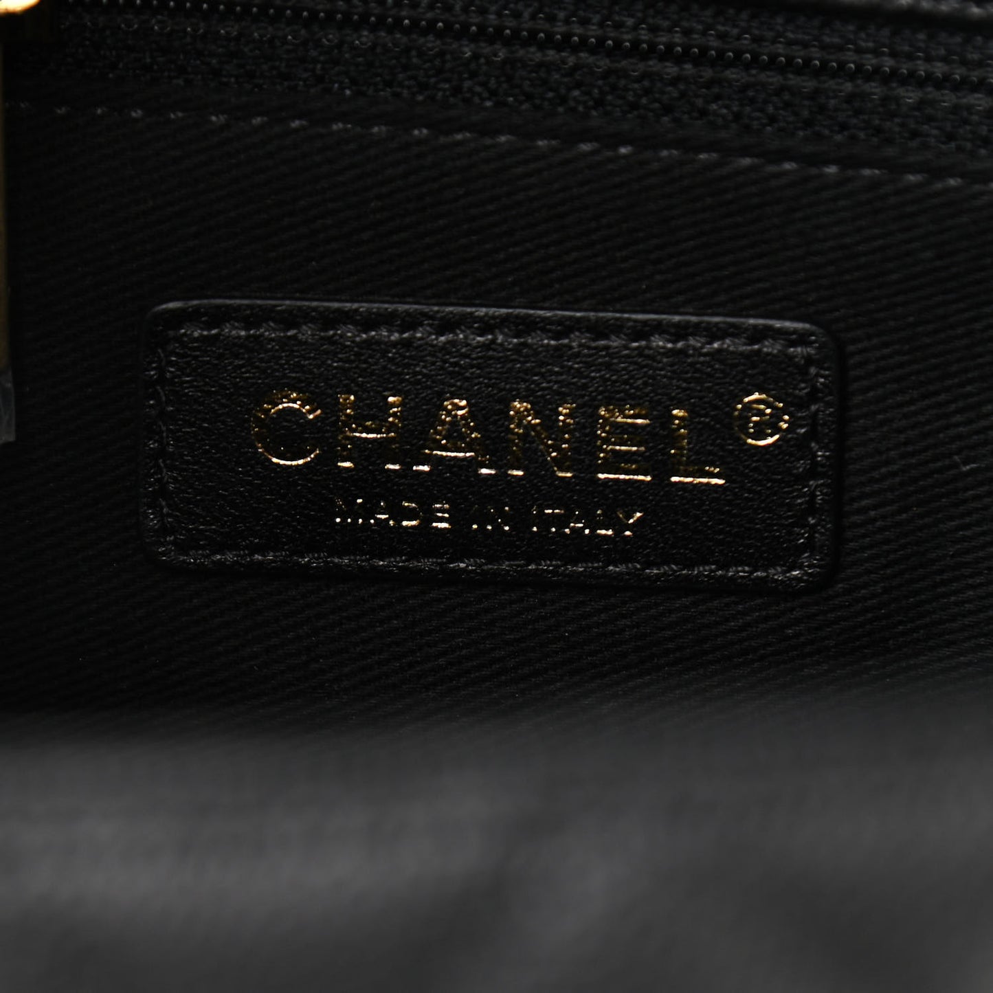 Caviar Lizard Embossed Quilted Small Coco Handle Flap Black