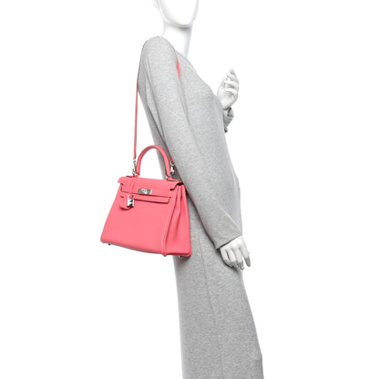 Hermes Togo Kelly Retourne 28 Rose Lipstick 2 of 11