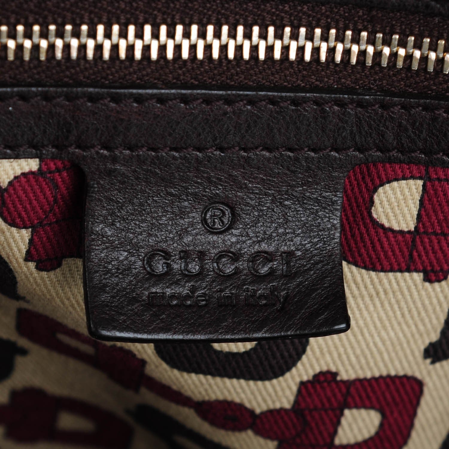 Gucci Calfskin Guccissima Trim Large Signoria Hobo Dark Brown 6 of 12