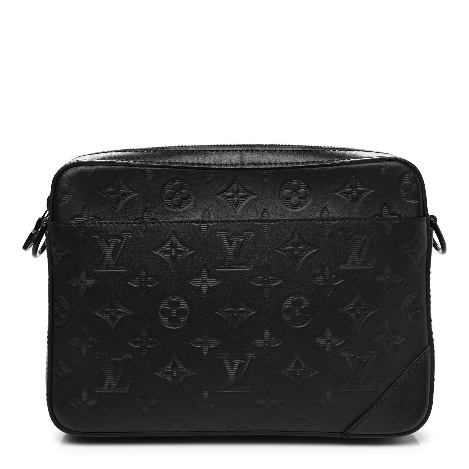 Louis Vuitton Calfskin Monogram Shadow Duo Messenger Black 1 of 11