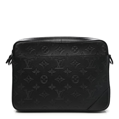 Louis Vuitton Calfskin Monogram Shadow Duo Messenger Black 1 of 11