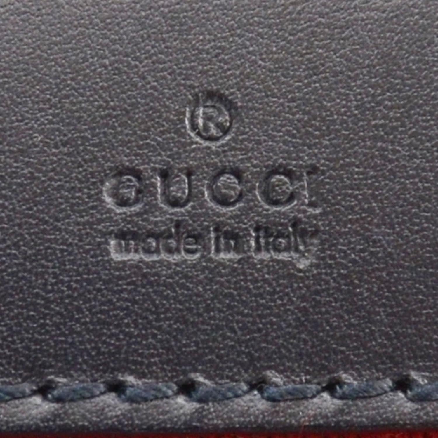 Gucci Monogram Vintage Web Medium Half Moon Hobo Navy 5 of 7