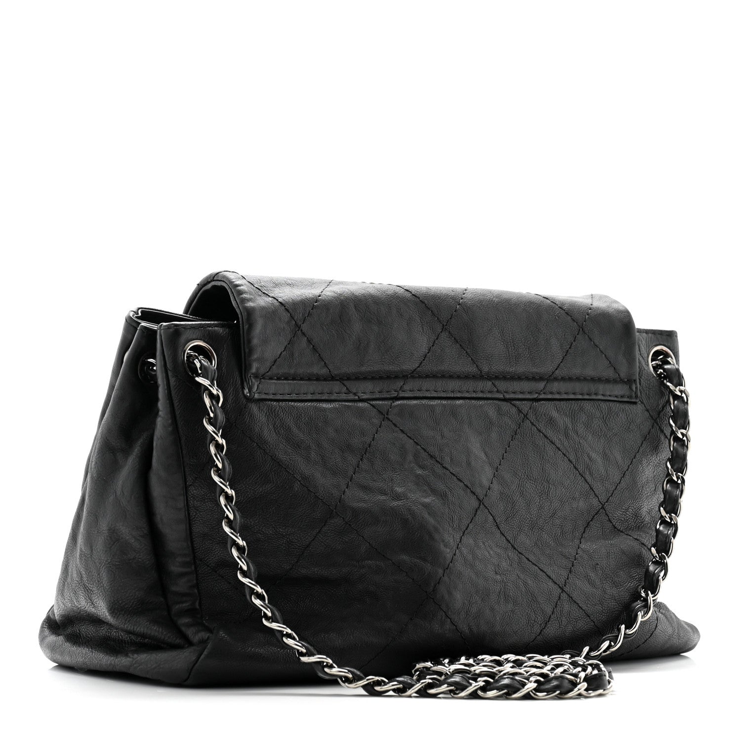 Chanel Calfskin Quilted Large Hamptons Flap Black 2 of 11