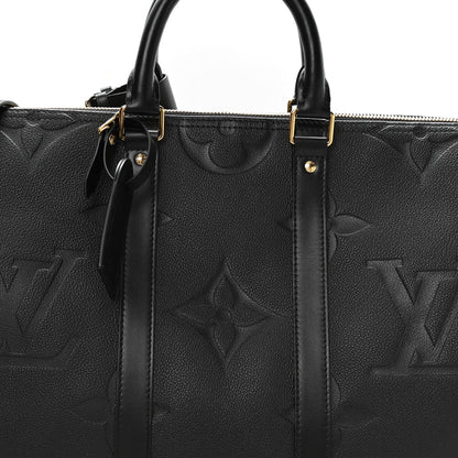 Louis Vuitton Empreinte Monogram Giant Keepall Bandouliere 45 Black 6 of 8