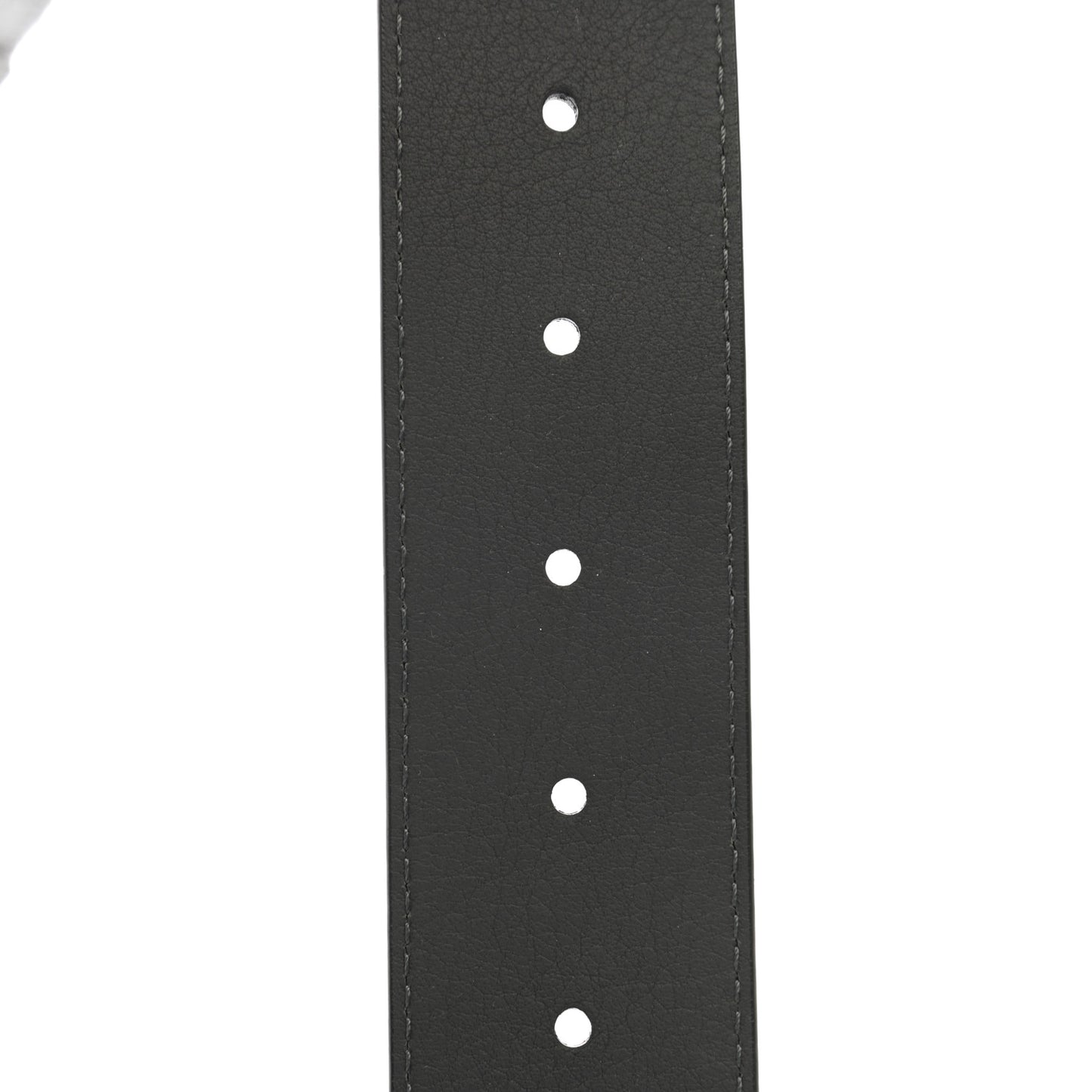 Calfskin 45mm LV Capucine Initiales Belt 85 34 Black Grey