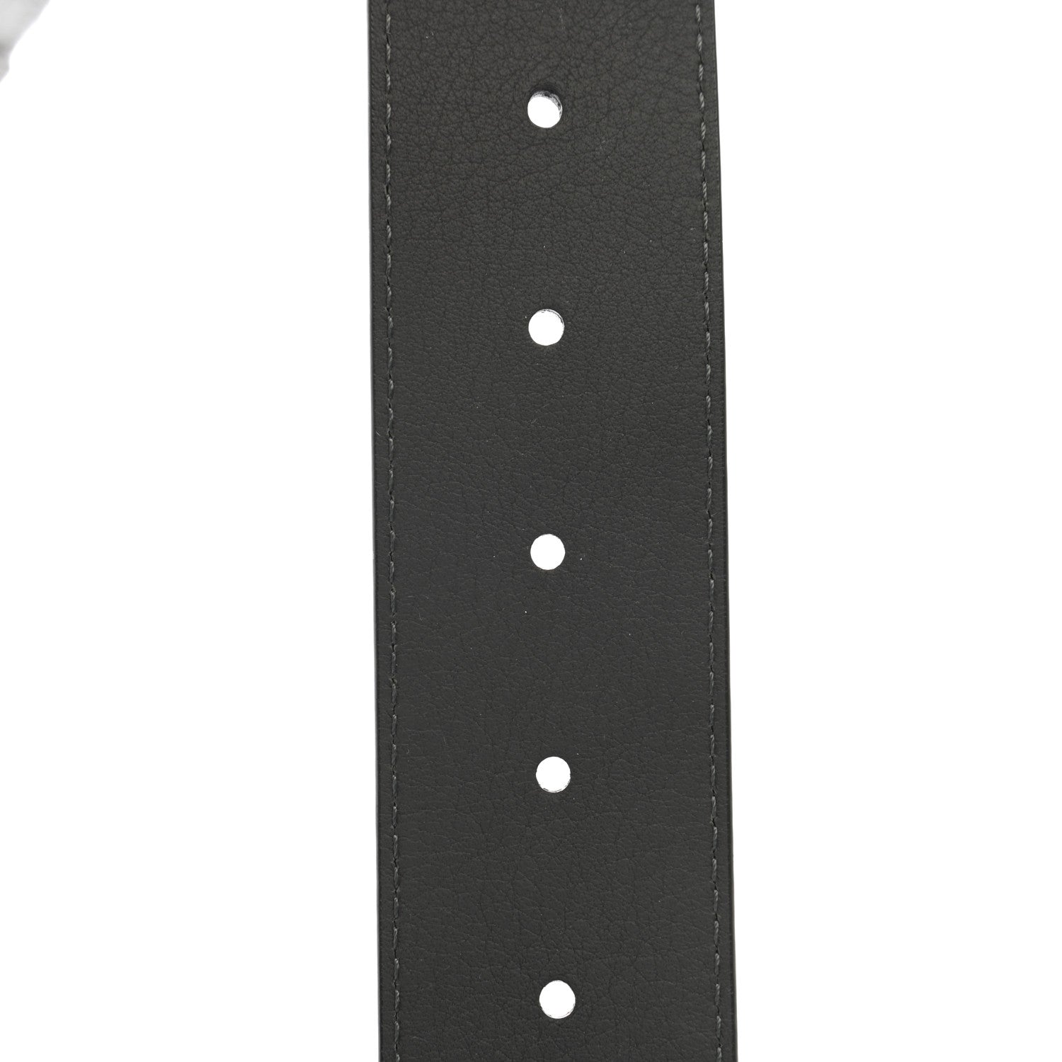 Louis Vuitton Calfskin 45mm LV Capucine Initiales Belt 85 34 Black Grey 5 of 5