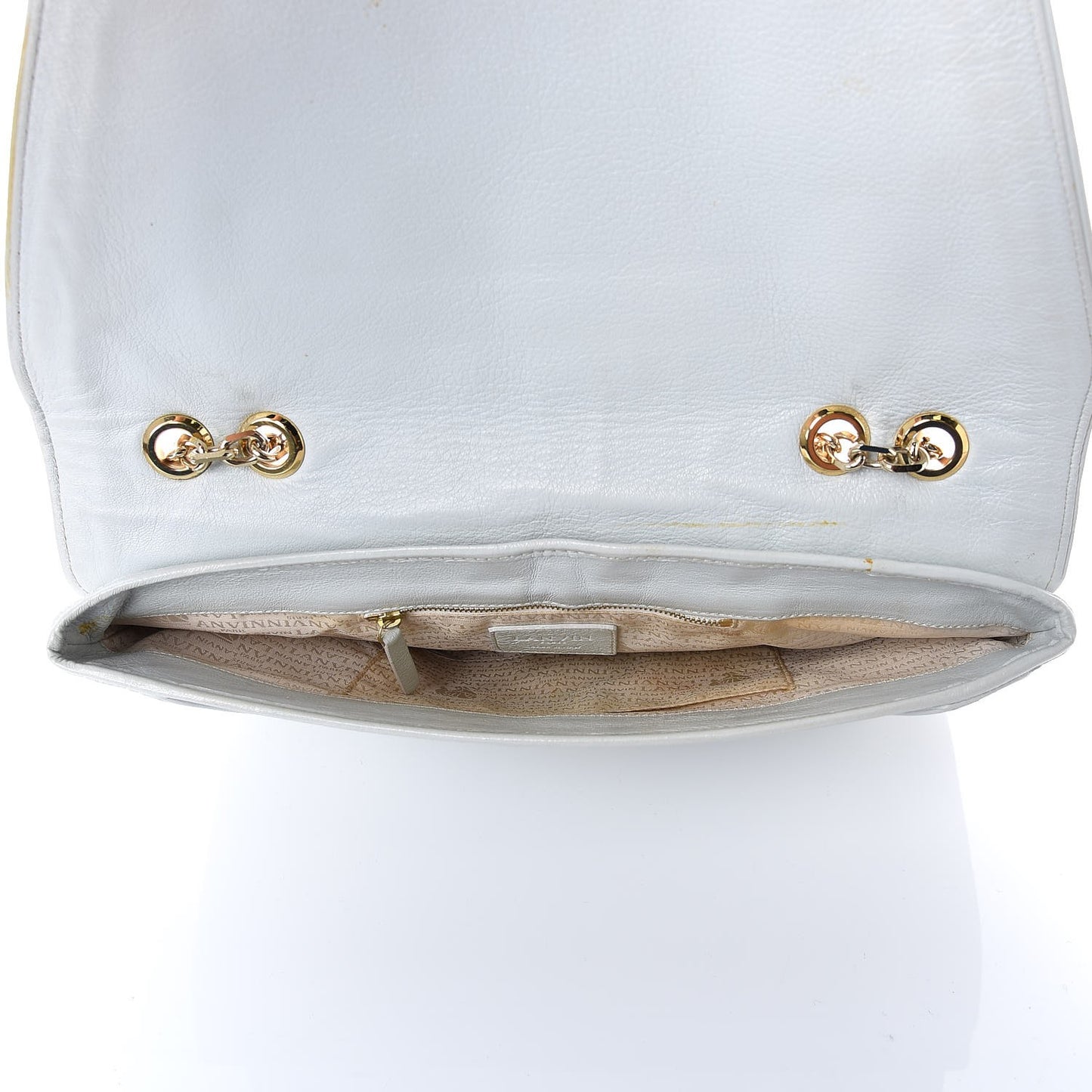 Lambskin Sac Hurrah Flap White