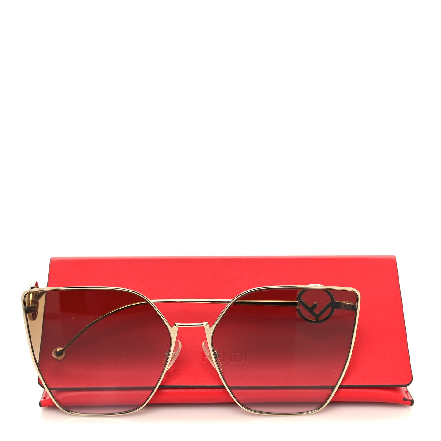 Metal F is Fendi Sunglasses FF 0323/S Gold