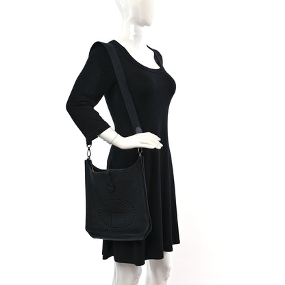 Hermes Taurillon Clemence Evelyne PM Black 2 of 9