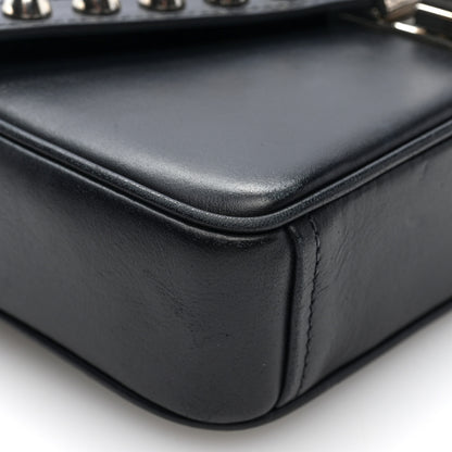 Prada Saffiano Pattina Crossbody Bag Black 7 of 8