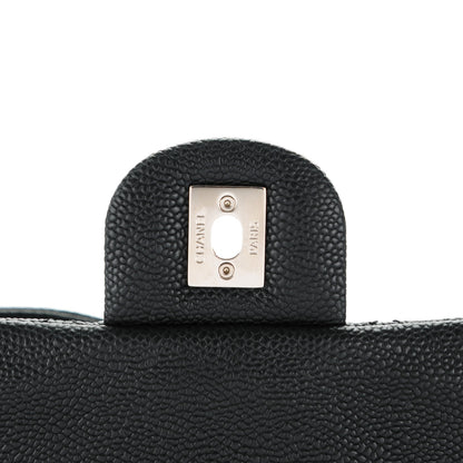 Chanel Caviar Quilted Jumbo Easy Flap Black 5 of 8