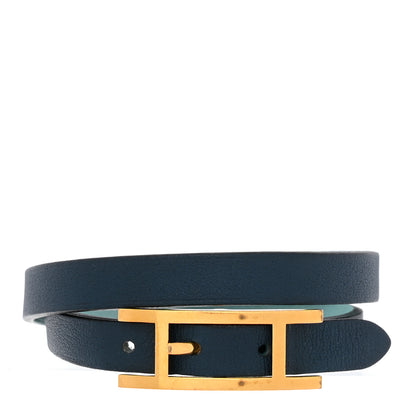 Hermes Swift Behapi Double Tour Bracelet XS Colvert Belu Atoll 1 of 8