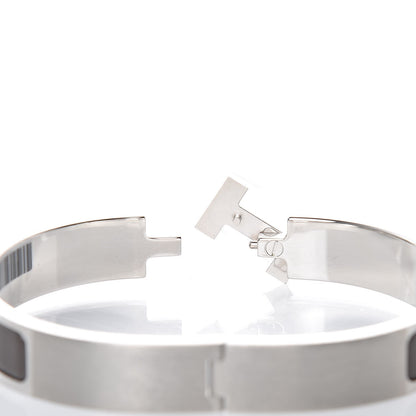 Hermes Matte Enamel Narrow Clic Clac HH Bracelet T6 Etain 5 of 6