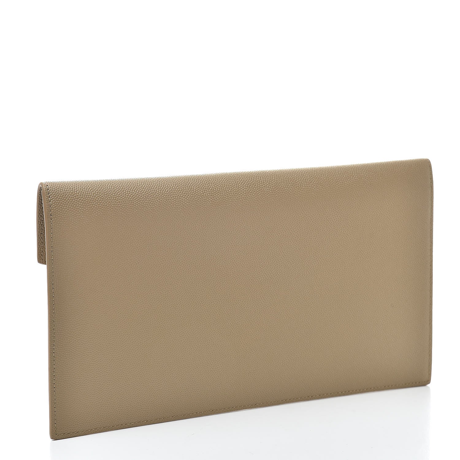 Saint Laurent Grain De Poudre Uptown Pouch Dark Latte 3 of 8