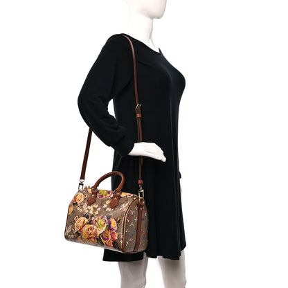 Louis Vuitton Metallic Monogram LV Garden Speedy Bandouliere 25 Gold 2 of 8