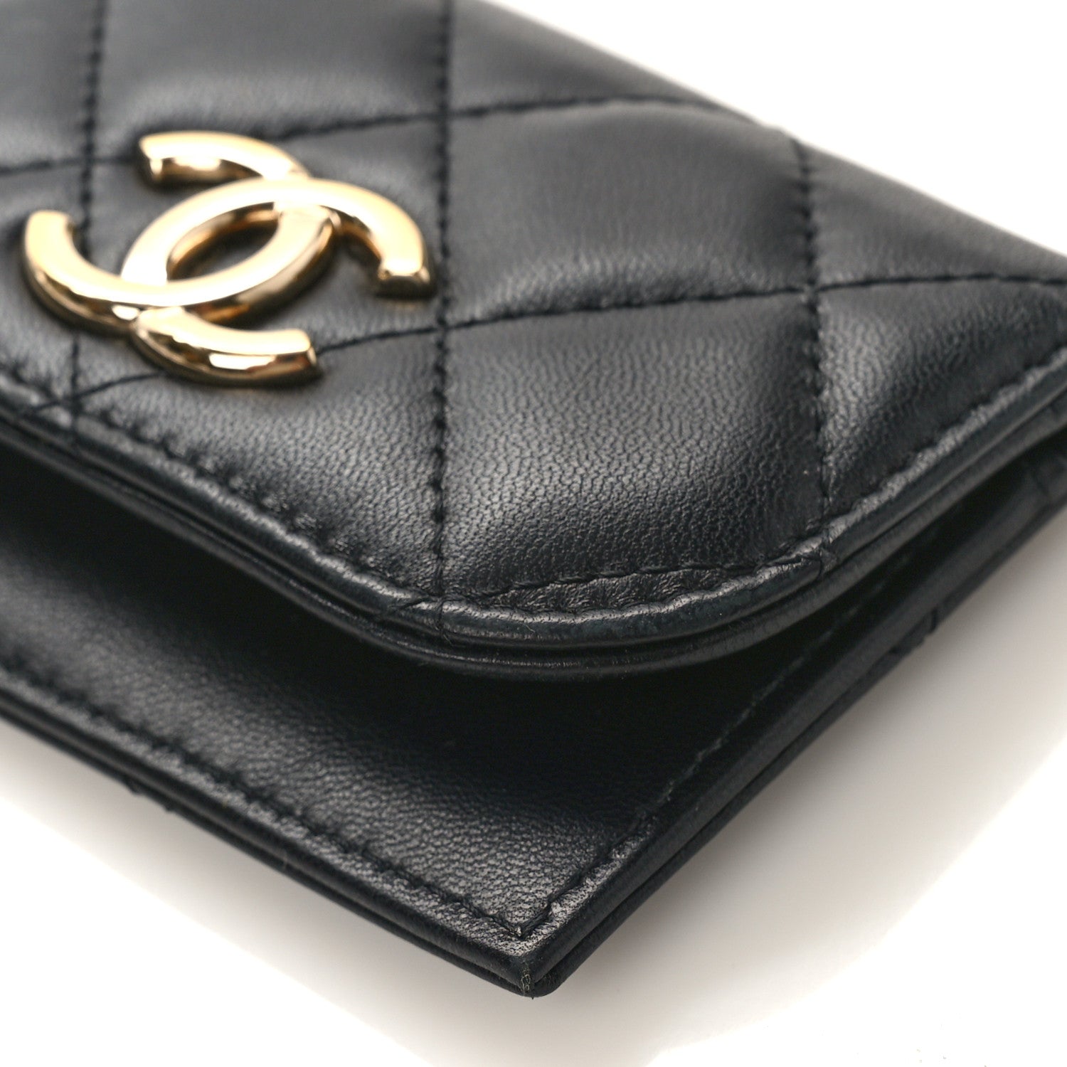 Chanel Lambskin Quilted Flap Waist Bag Insert Black 8 of 8