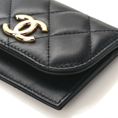 Chanel Lambskin Quilted Flap Waist Bag Insert Black 8 of 8