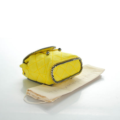 Stella McCartney Shaggy Deer Quilted Mini Falabella Backpack Canary 4 of 8