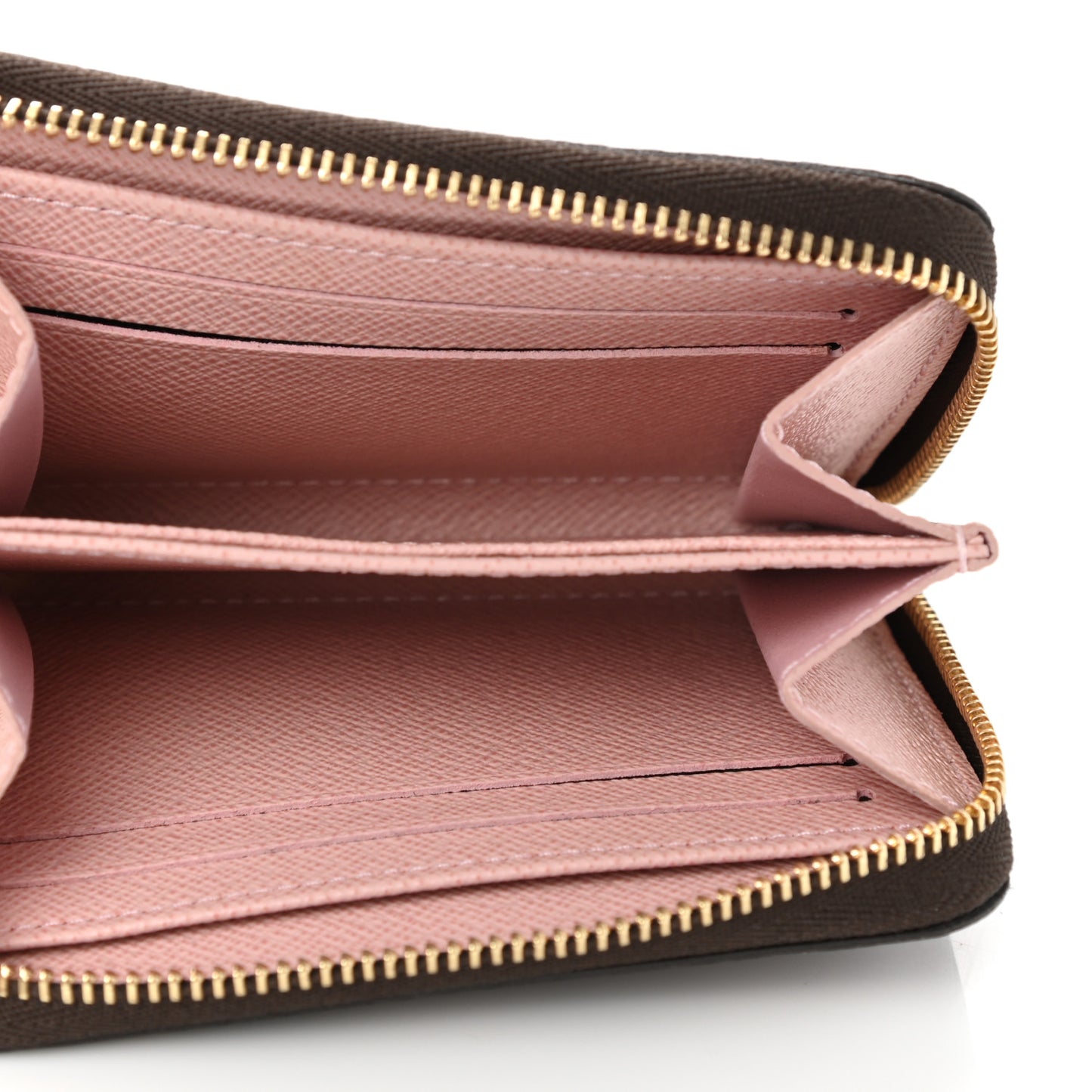 Damier Ebene Zippy Coin Purse Rose Ballerine