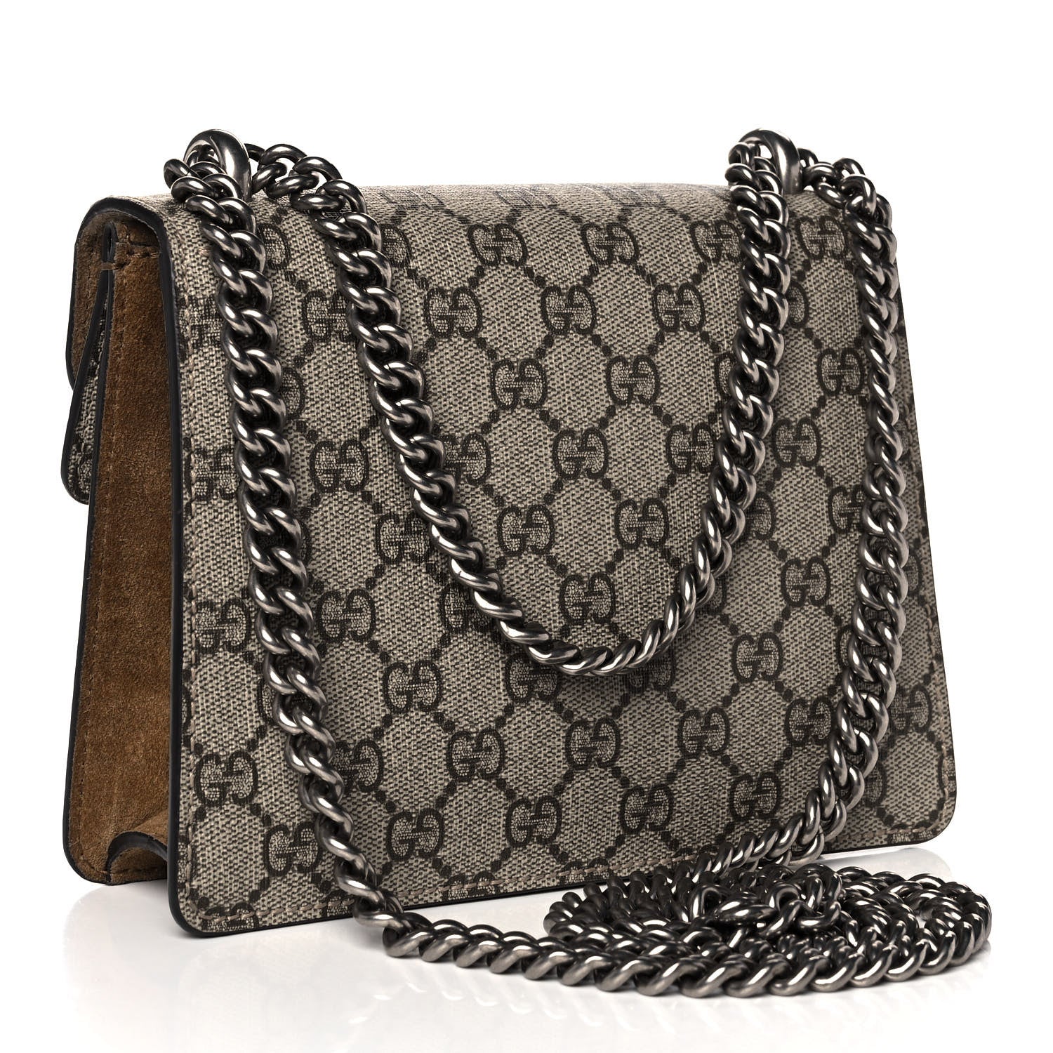 Gucci GG Supreme Monogram Mini Dionysus Shoulder Bag Taupe 3 of 14