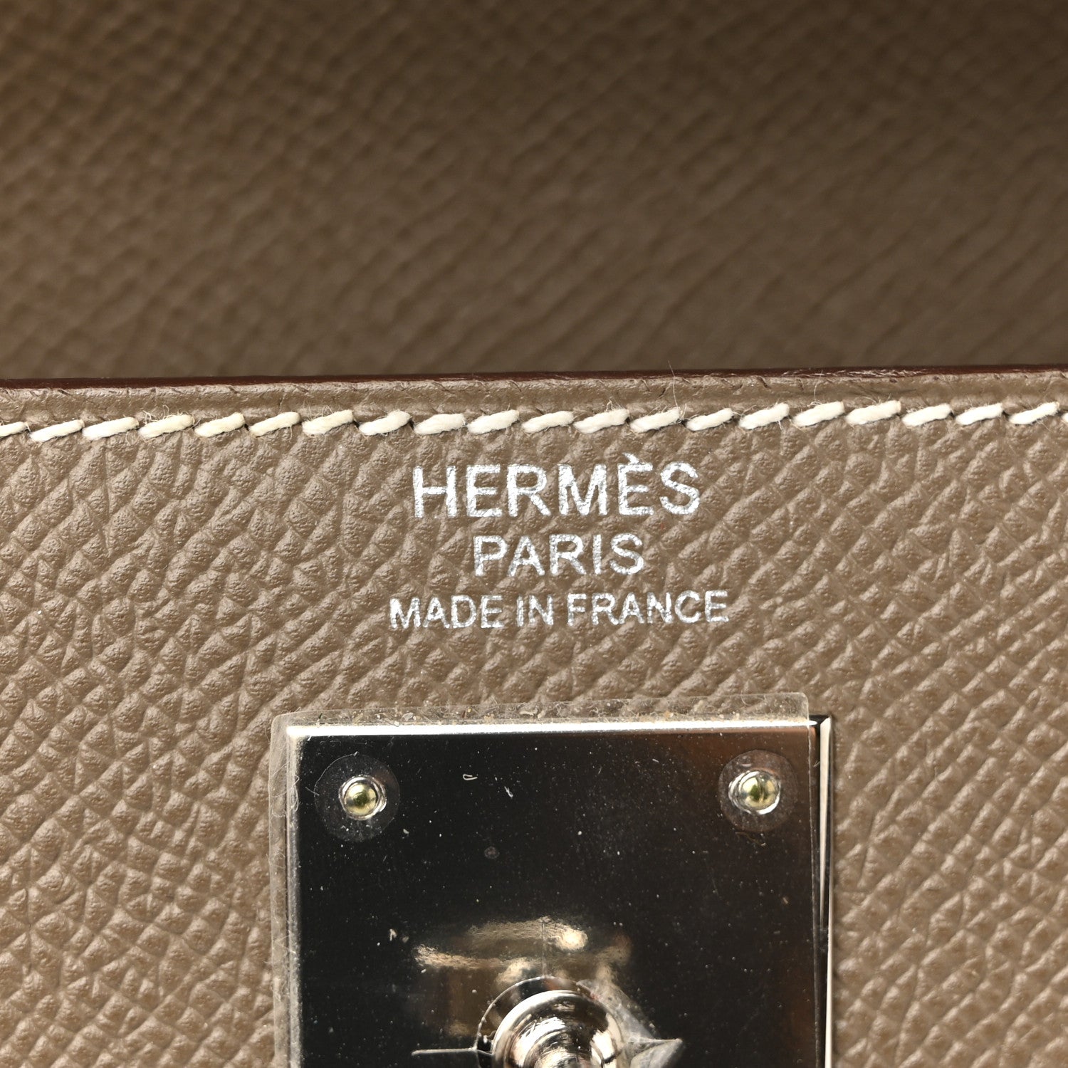 Hermes Epsom Kelly Sellier 32 Etoupe 6 of 17