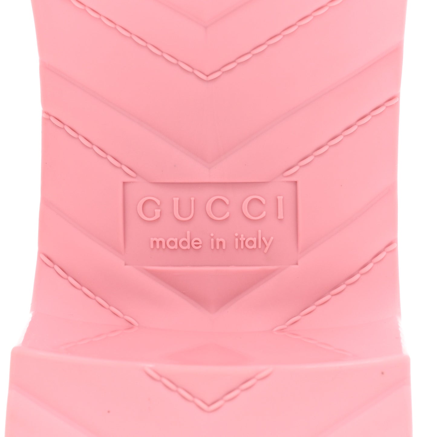 Rubber Gucci Logo Womens Platform 20/60mm Slide Sandals 40 Wild Rose