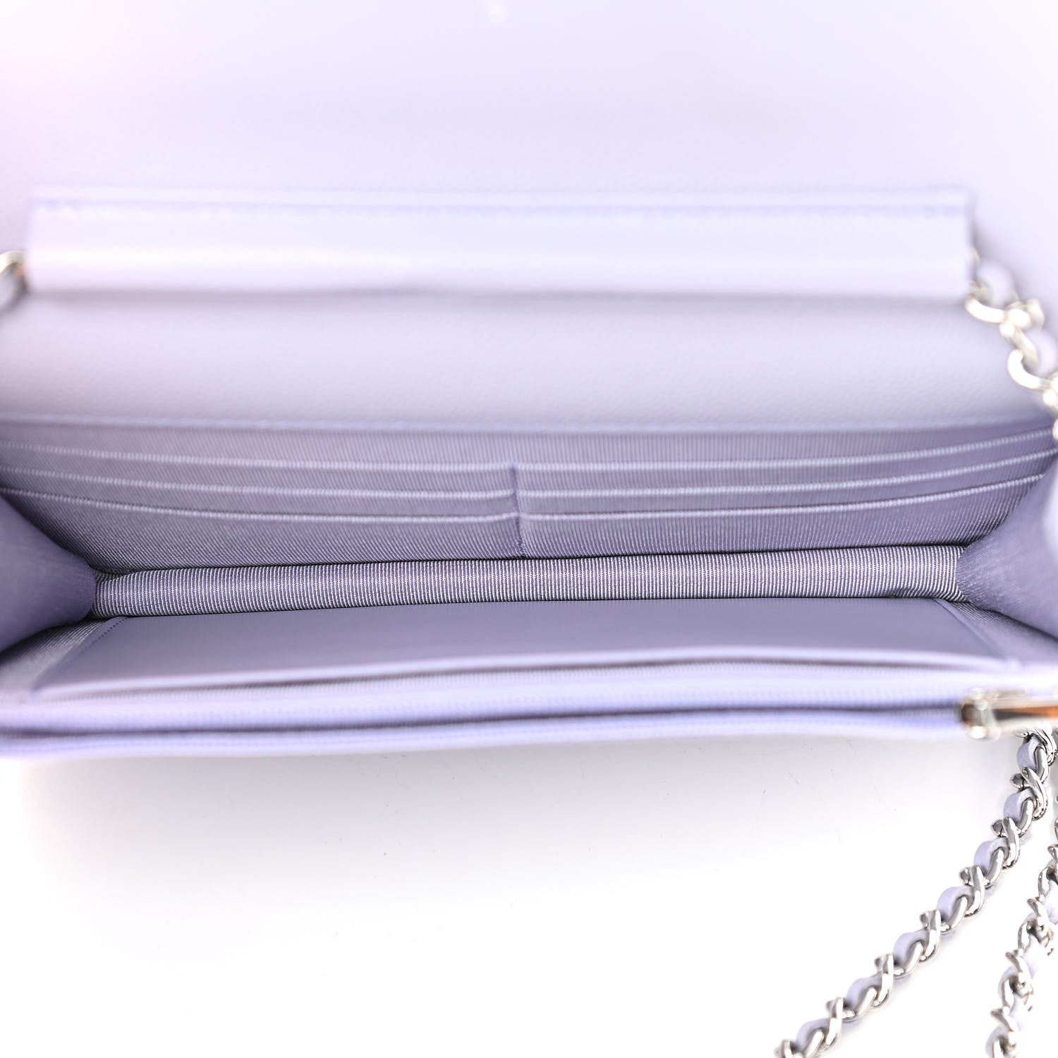 Chanel Caviar Quilted Wallet On Chain WOC Light Purple 7 of 12