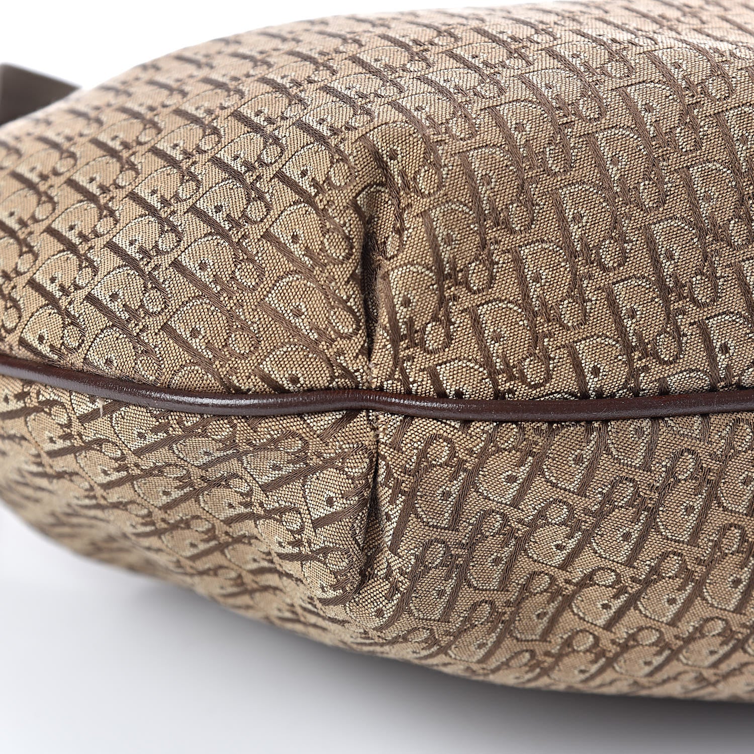 Christian Dior Monogram Buckle Hobo Beige 8 of 11