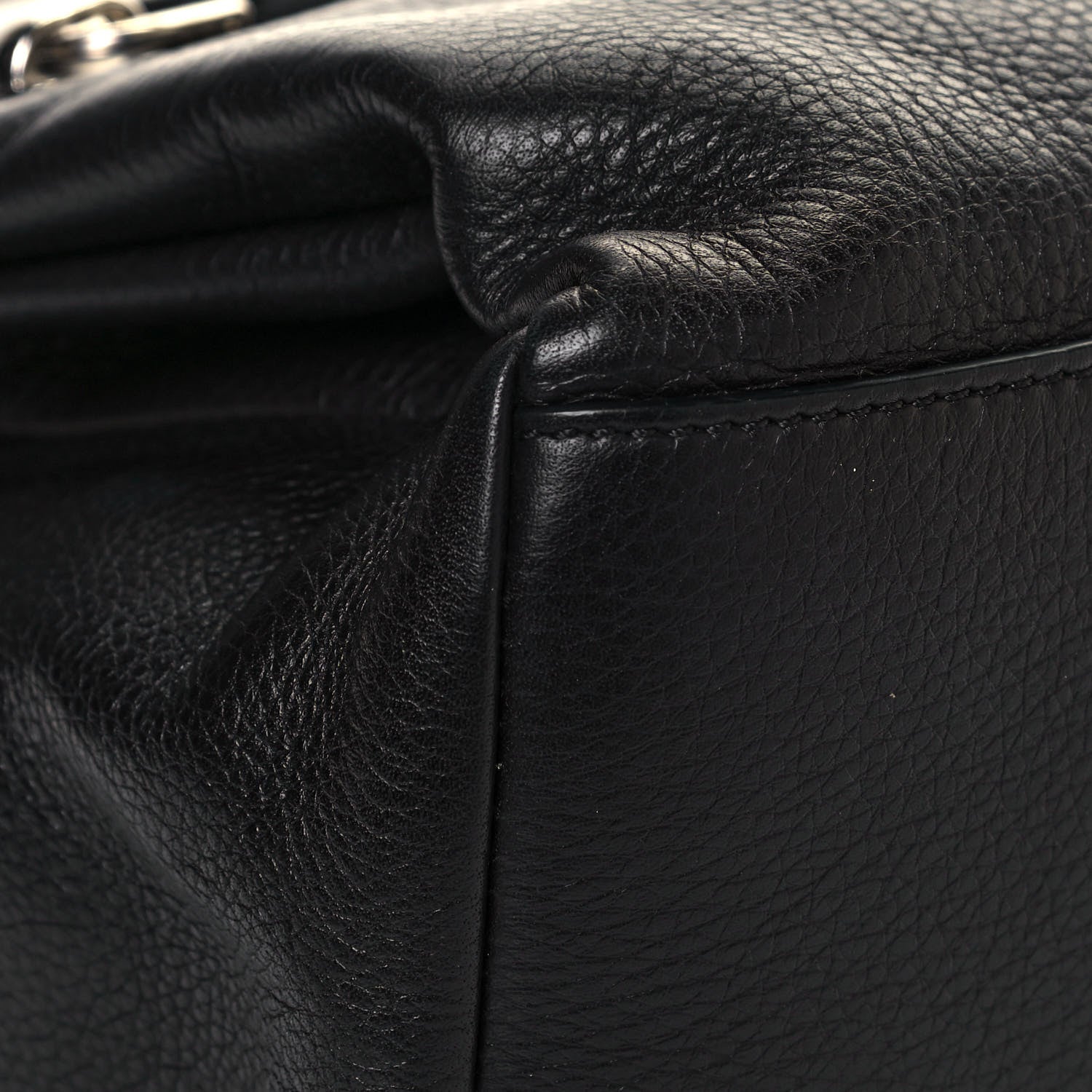 Givenchy Grained Calfskin Medium Pandora Pure Flap Bag Black 9 of 17