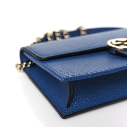 Gucci Dollar Calfskin Interlocking G Chain Wallet Caspian 7 of 8