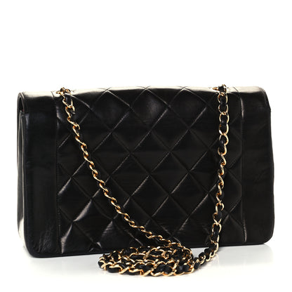 Chanel Lambskin Quilted Small Single Flap Black 2 of 9