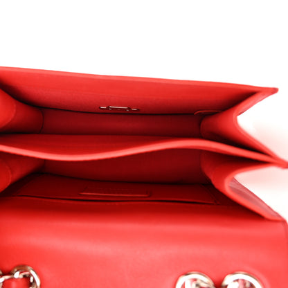 Chanel Goatskin Quilted Small CC Box Flap Red 5 of 10