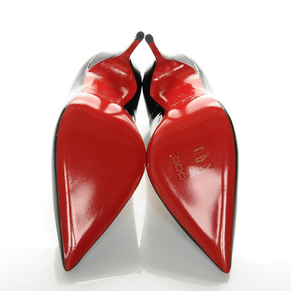 Christian Louboutin Patent So Kate 120 Pumps 35 Rouge Noir 5 of 7