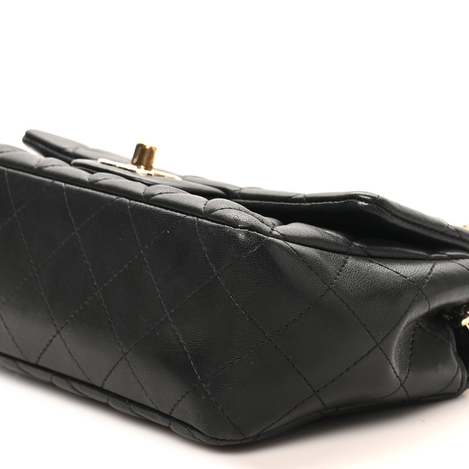Chanel Lambskin Quilted Mini Coco Charms Rectangular Flap Black 10 of 10