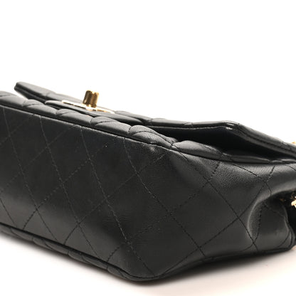 Chanel Lambskin Quilted Mini Coco Charms Rectangular Flap Black 10 of 10