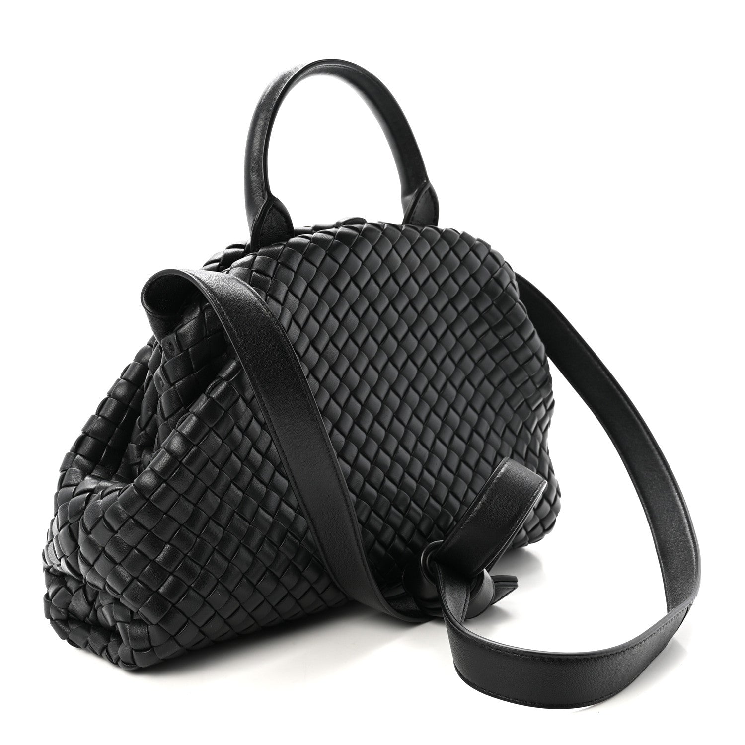 Bottega Veneta Nappa Intrecciato Padded Small The Top Handle Tote Bag Black 3 of 9