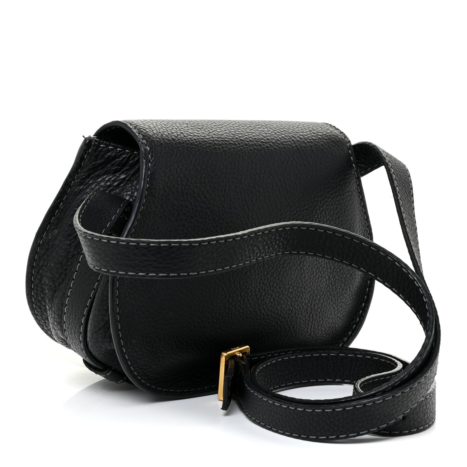 Chloe Calfskin Mini Marcie Round Crossbody Bag Black 3 of 11